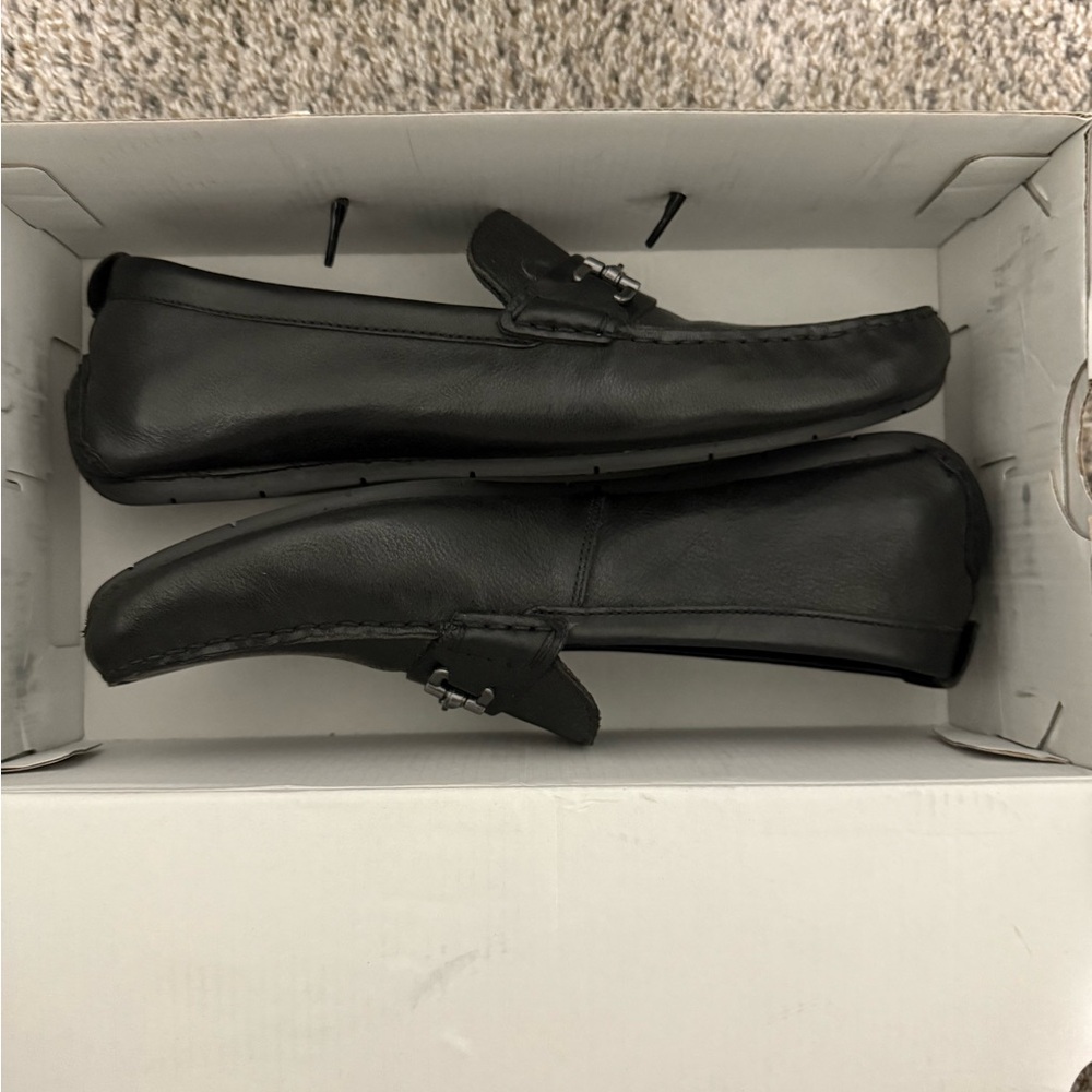 Aldo Men's Black Leather Loafers